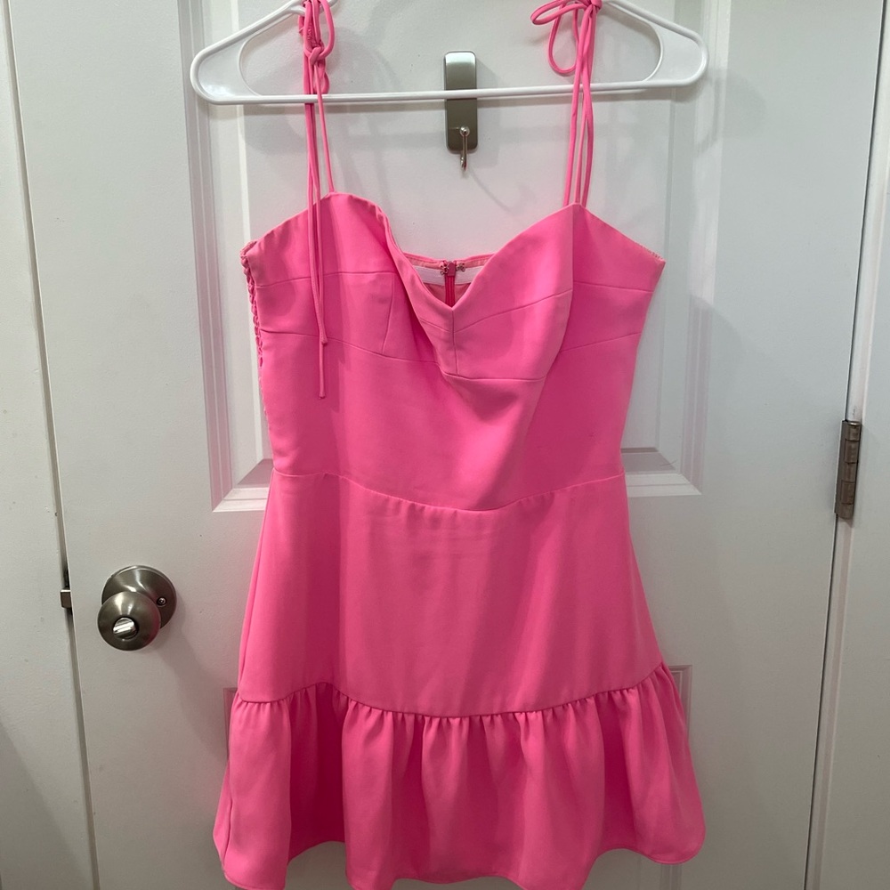 SOLD OUT!! M Champagne Skort Romper in Pink from Amanda Uprichard